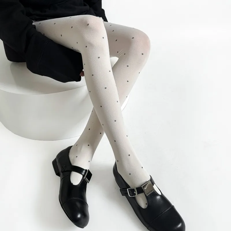 Sexy Milky White Polka Dot Thin Transparent Stockings Sweet Girl Thigh High Stockings Women Tights Lingerie Pantyhose Female
Sexy Milky White Polka Dot Thin Transparent Stockings Sweet Girl Thigh High Stockings Women Tights Lingerie Pantyhose Female