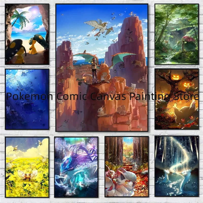 Canvas Japanese Anime Peripheral Pokemon Wall Art Stickers and Posters Room Bedroom Decoration Children's Gift Picture
Canvas Japanese Anime Peripheral Pokemon Wall Art Stickers and Posters Room Bedroom Decoration Children's Gift Picture