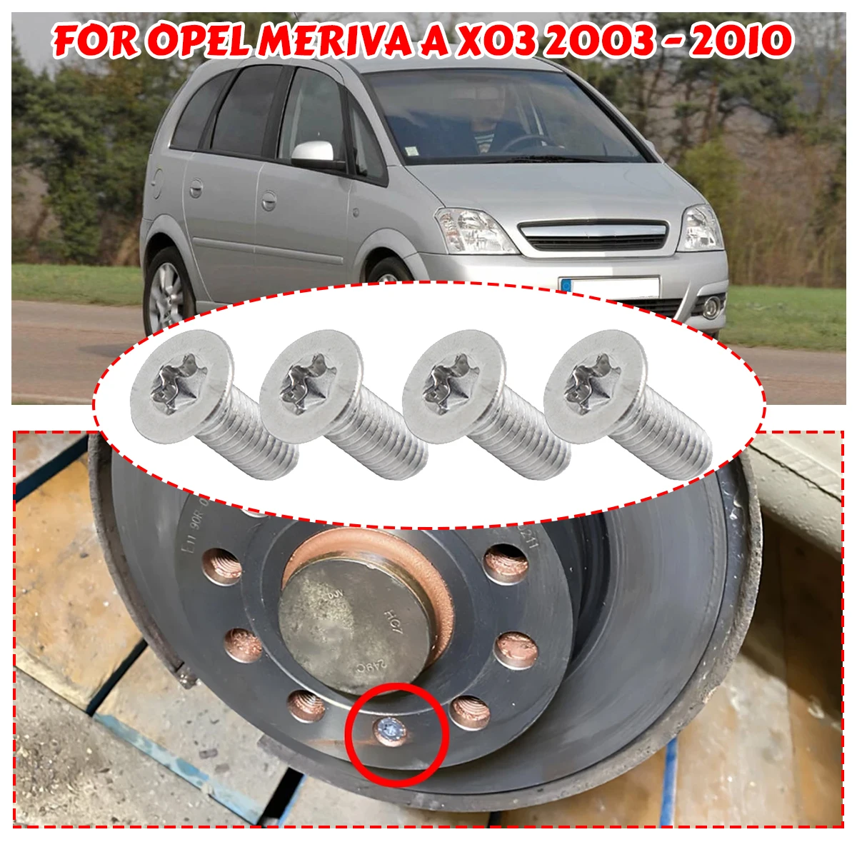 Front Rear Brake Rotor Disc Retaining Screws Hex Socket Countersunk Bolt Stainless Steel Spare FOR OPEL MERIVA A X03 2003 - 2010
Front Rear Brake Rotor Disc Retaining Screws Hex Socket Countersunk Bolt Stainless Steel Spare FOR OPEL MERIVA A X03 2003 - 2010