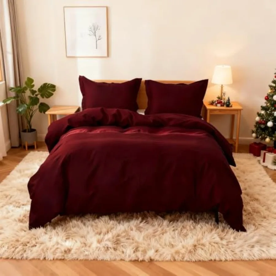 French Linen Duvet Cover Set 88" x 92"- 3 Pieces 1 Comforter Cover2 Pillowcases - Natural Flax Cotton Blend-Solid Color Breatha
French Linen Duvet Cover Set 88" x 92"- 3 Pieces 1 Comforter Cover2 Pillowcases - Natural Flax Cotton Blend-Solid Color Breatha