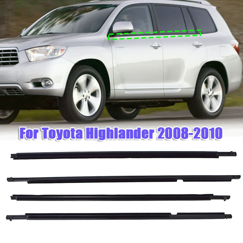 4PCS Car Window Glass Window Seal Moulding Trim for Toyota Highlander 2008-2010
4PCS Car Window Glass Window Seal Moulding Trim for Toyota Highlander 2008-2010