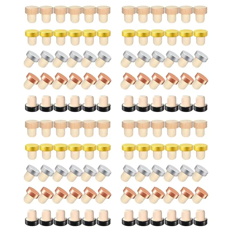 New Shown-120PCS Wine Bottle Cork Stopper T Shaped Wine Stopper Tasting Cork Replacement Reusable Cork Glass Beer Bottle Sealing
New Shown-120PCS Wine Bottle Cork Stopper T Shaped Wine Stopper Tasting Cork Replacement Reusable Cork Glass Beer Bottle Sealing