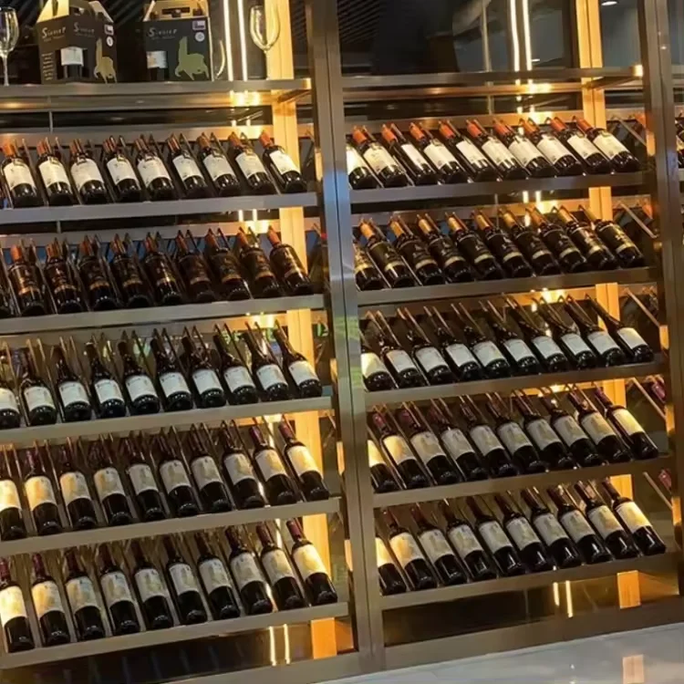 Modern Luxury Gold bar Wine Cabinet Storage Metal Red Wine Shelf
Modern Luxury Gold bar Wine Cabinet Storage Metal Red Wine Shelf