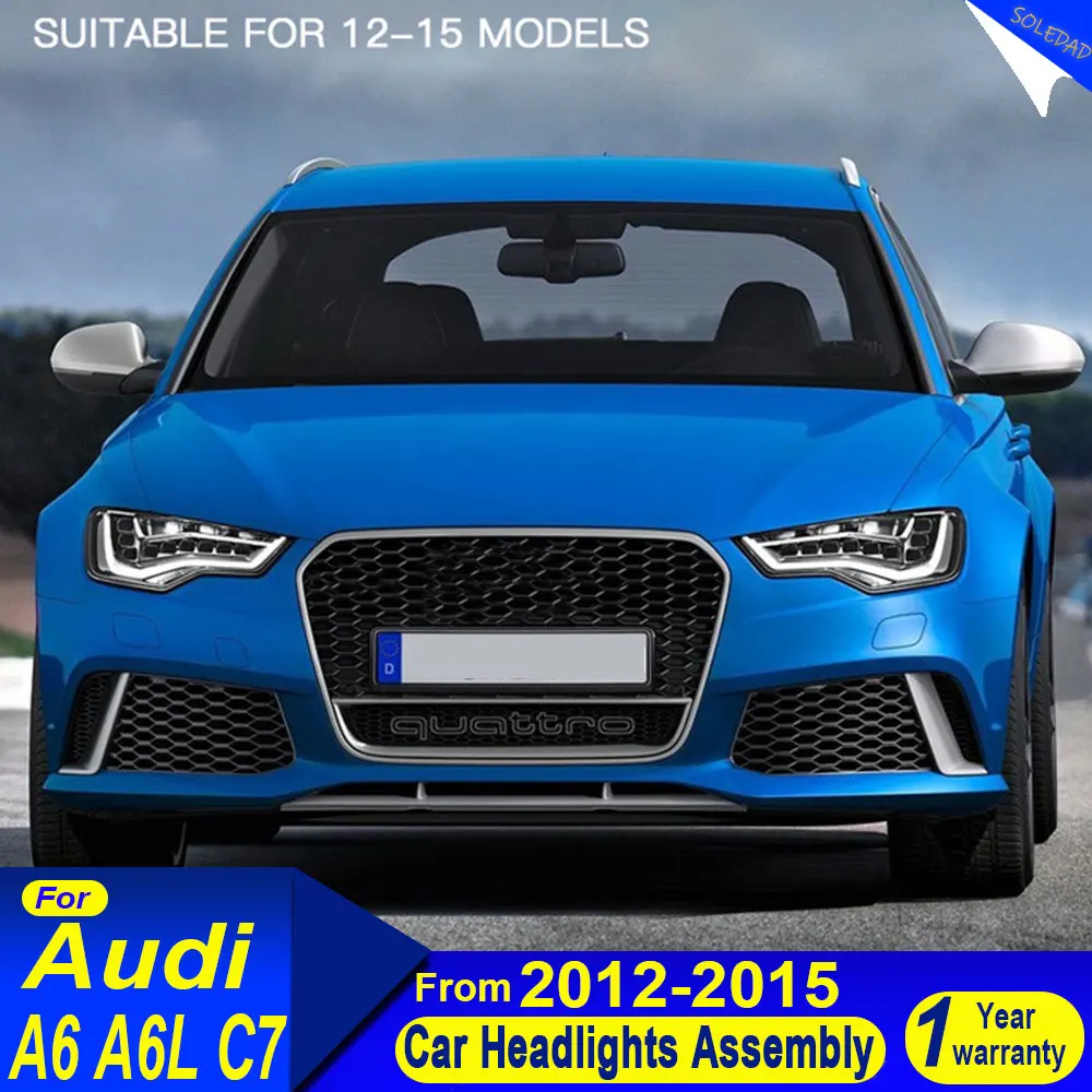 Car LED HeadLamps For Audi A6L C7 2012-2015 Upgrade Modified Headlights Dynamic Turn Signal Lamp Brake DRL Car Accessories
Car LED HeadLamps For Audi A6L C7 2012-2015 Upgrade Modified Headlights Dynamic Turn Signal Lamp Brake DRL Car Accessories