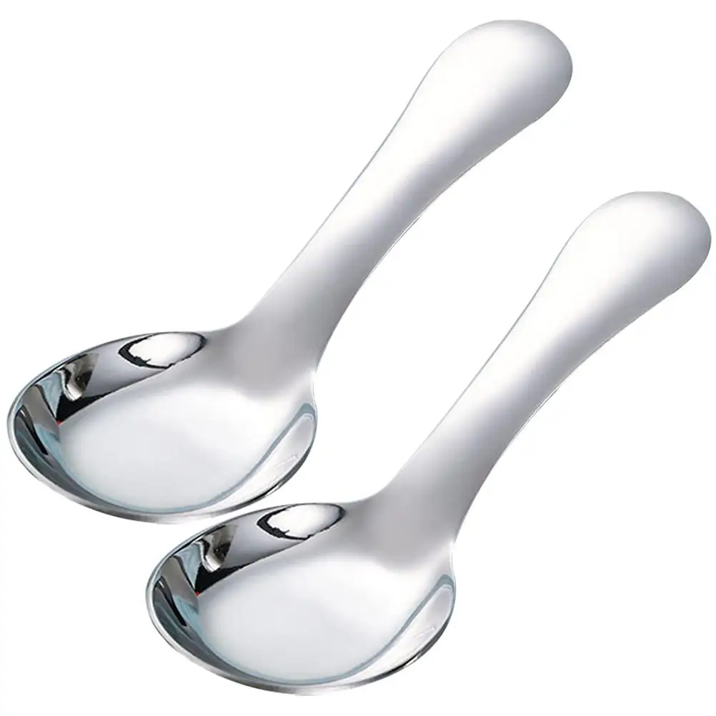 2 Pcs Kids Utensils Stainless Steel Spoon Food Simple Porridge Spoons for Cooking Silver Serving Large Preschool
2 Pcs Kids Utensils Stainless Steel Spoon Food Simple Porridge Spoons for Cooking Silver Serving Large Preschool