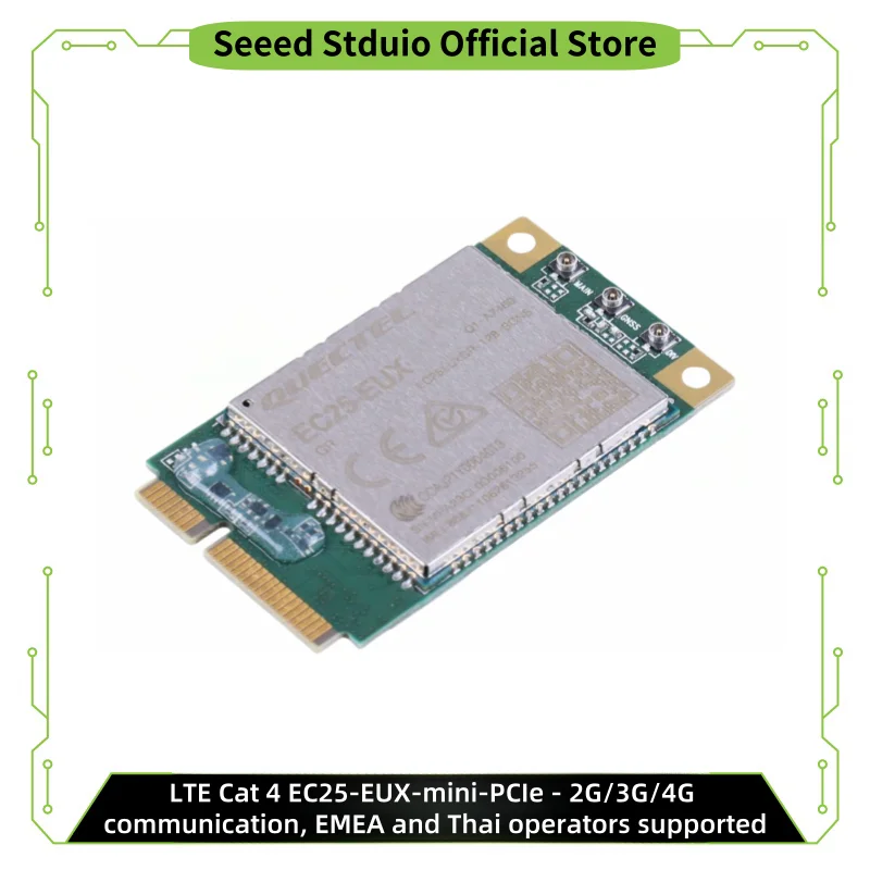 LTE Cat 4 EC25-EUX-mini-PCIe - 2G/3G/4G communication, built-in multiple GNSS, EMEA and Thai operators supported
LTE Cat 4 EC25-EUX-mini-PCIe - 2G/3G/4G communication, built-in multiple GNSS, EMEA and Thai operators supported