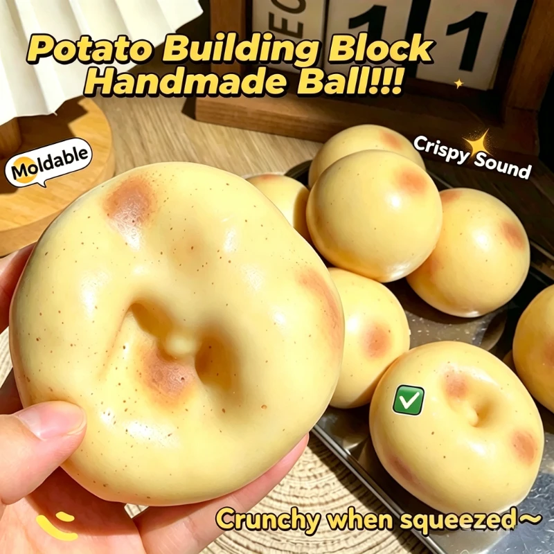 Tabas Potato Squishy Ball Crunchy Sound Squeeze Potato Squishy Toys Stress Relief Handmade Sensory Toy For Adult
Tabas Potato Squishy Ball Crunchy Sound Squeeze Potato Squishy Toys Stress Relief Handmade Sensory Toy For Adult