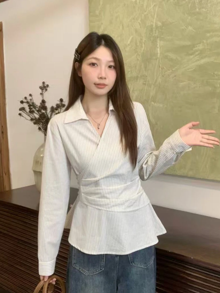 plus Size Women's Long Sve Striped irt Autumn 2025 New Sle Comfortable Breathable Slimming Effect Meat Covering Top
plus Size Women's Long Sve Striped irt Autumn 2025 New Sle Comfortable Breathable Slimming Effect Meat Covering Top