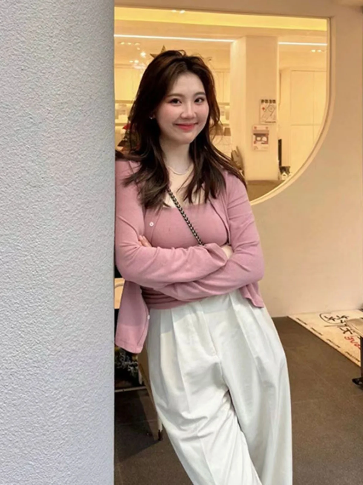 Lightweight Sun Protection Cardigan with Strap Modal Top Women's Summer Cover up Outerwear Pink Jacket Two Piece Set
Lightweight Sun Protection Cardigan with Strap Modal Top Women's Summer Cover up Outerwear Pink Jacket Two Piece Set