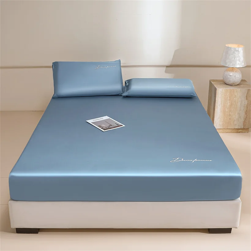 Organic Eucalypthus Lyocell Fitted Sheet with Elastic Band Silky Cooling Mattress Cover Customized Double Queen King Size Sheets
Organic Eucalypthus Lyocell Fitted Sheet with Elastic Band Silky Cooling Mattress Cover Customized Double Queen King Size Sheets