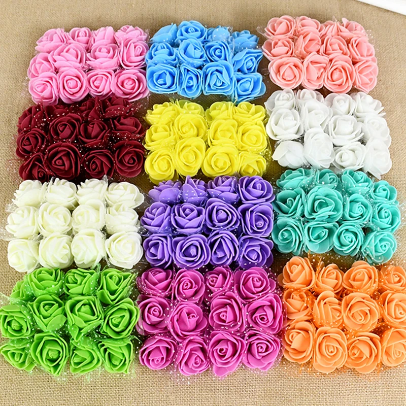 144/72pcs 3.5cm Artificial Mini Foam Rose Flower With Yarn Foam Bear Rose Bouquet For Wedding Birthday Party Wreath Craft Gifts
144/72pcs 3.5cm Artificial Mini Foam Rose Flower With Yarn Foam Bear Rose Bouquet For Wedding Birthday Party Wreath Craft Gifts
