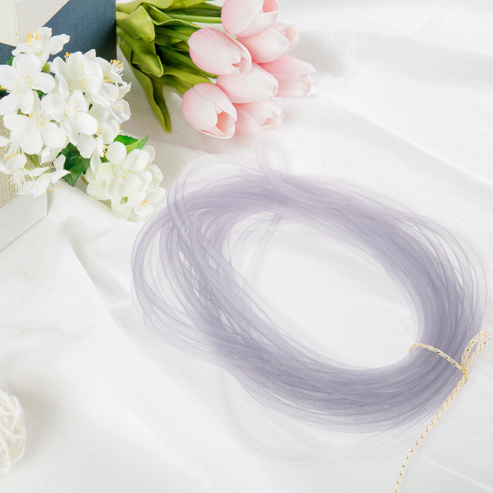 3pcs 8mm Elastic Network Tube Mesh Tubing Gray Creativity Jewelry Making Crafts Bracelets Necklaces Clothing Accessories
3pcs 8mm Elastic Network Tube Mesh Tubing Gray Creativity Jewelry Making Crafts Bracelets Necklaces Clothing Accessories