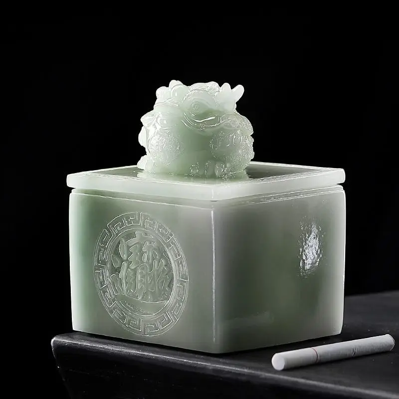 Creative Jinchan Chinese style ashtray, home living room anti fly ash ashtray, tea residue ashtray
Creative Jinchan Chinese style ashtray, home living room anti fly ash ashtray, tea residue ashtray