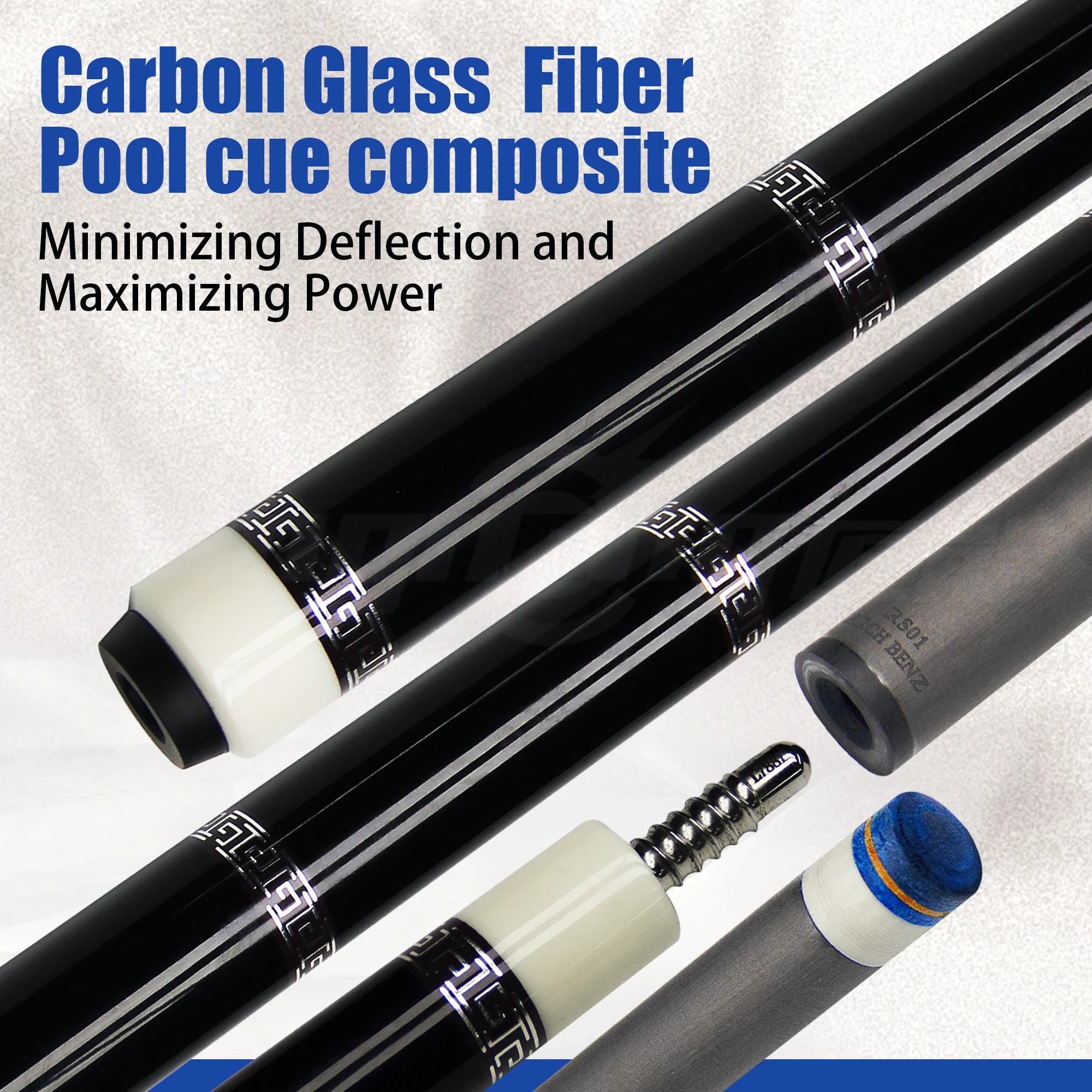 Профессиональный кий для бассейна из чистого углеродного волокна диаметром 12 мм с многослойным кожаным наконечником, соединением из нержавеющей стали, антивибрационным прикладом
Профессиональный кий для бассейна из чистого углеродного волокна диаметром 12 мм с многослойным кожаным наконечником, соединением из нержавеющей стали, антивибрационным прикладом