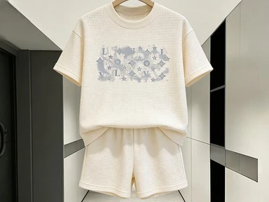 Men Luxury Monogram Print 2 Piece Outfit Waffle Knit Tshirt + Shorts Set Casual Summer Streetwear Tracksuit Black Designer Style
Men Luxury Monogram Print 2 Piece Outfit Waffle Knit Tshirt + Shorts Set Casual Summer Streetwear Tracksuit Black Designer Style