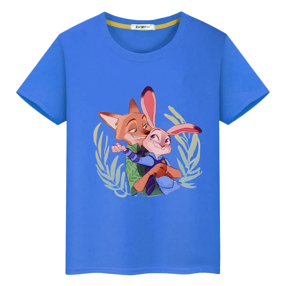 Zootopia 2 Print 100%Cotton t shirt for kids boy 10years Kawaii Tops Disney anime Short pride tshirt y2k one piece girls clothes
Zootopia 2 Print 100%Cotton t shirt for kids boy 10years Kawaii Tops Disney anime Short pride tshirt y2k one piece girls clothes