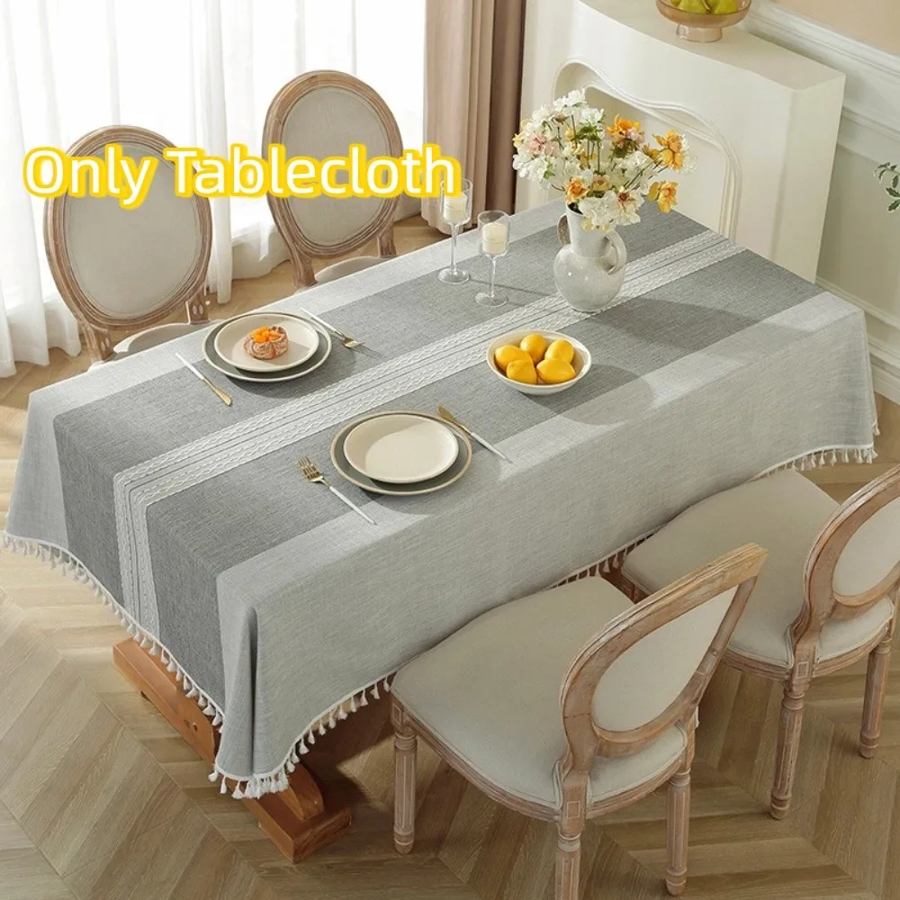 Tassel Edge Interweaving Grid Tablecloth Rectangular Washable Coffee Table Mat French Rustic Dust Cover Restaurant Tablecloth
Tassel Edge Interweaving Grid Tablecloth Rectangular Washable Coffee Table Mat French Rustic Dust Cover Restaurant Tablecloth