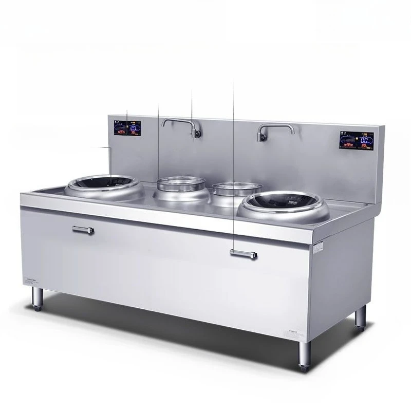 High-power commercial electromagnetic cooker 15kw double-head hotel hotel stir-fry fire electromagnetic cooker 
High-power commercial electromagnetic cooker 15kw double-head hotel hotel stir-fry fire electromagnetic cooker