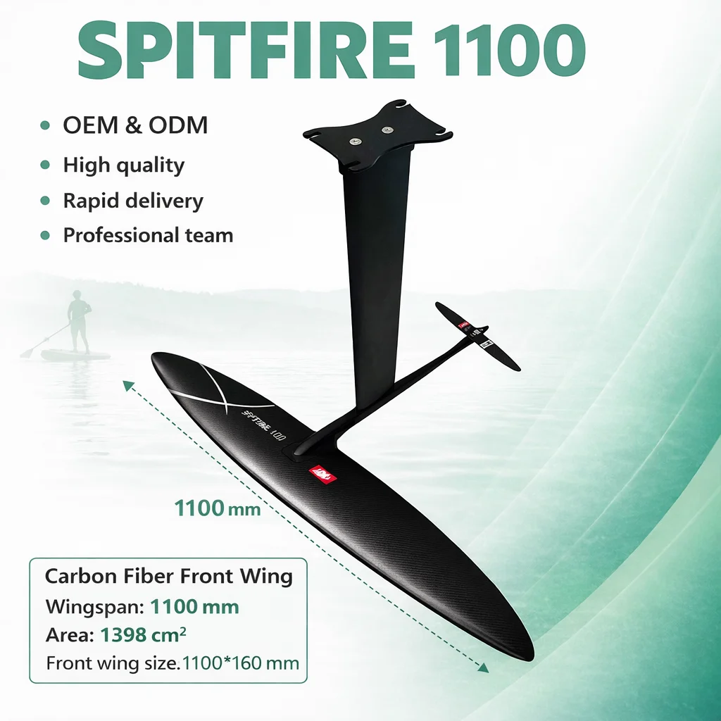 Переднее крыло для гидрофойла GY Spitfire 1100 из карбона и алюминия — прочное, 1398 см², для серфинга и кайтбординга на озерах, реках и в океане
Переднее крыло для гидрофойла GY Spitfire 1100 из карбона и алюминия — прочное, 1398 см², для серфинга и кайтбординга на озерах, реках и в океане