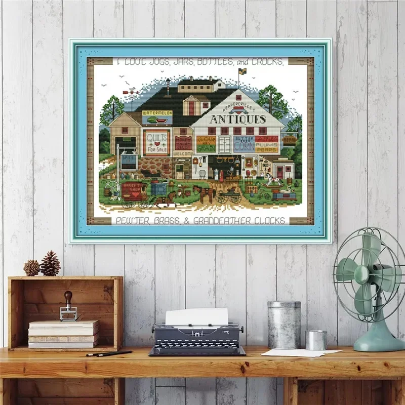 Joy Sunday Cross Stitch Kits Shopping Festival Scenery Needlew Art Craft 16/14/11CT Printed Patterns Canvas DIY Embroidery Sets
Joy Sunday Cross Stitch Kits Shopping Festival Scenery Needlew Art Craft 16/14/11CT Printed Patterns Canvas DIY Embroidery Sets