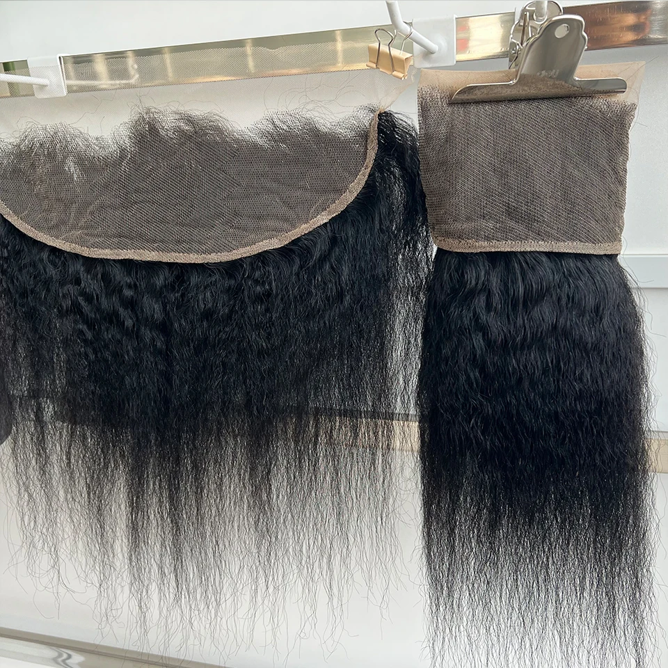 4x4 13x4 Kinky Straight Lace Frontal Closure Pre Plucked Transparent Yaki 4x4 Lace Closure 100% Virgin Human Hair 1/2/3/4 PCS
4x4 13x4 Kinky Straight Lace Frontal Closure Pre Plucked Transparent Yaki 4x4 Lace Closure 100% Virgin Human Hair 1/2/3/4 PCS