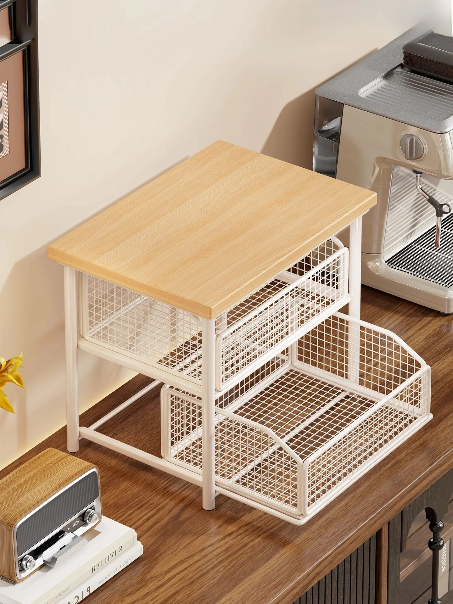 Kitchen Table Multi-Function Desktop Coffee hine Organizer Pull out Multi-Layer Cup Ra Metal Material Classic Sle
Kitchen Table Multi-Function Desktop Coffee hine Organizer Pull out Multi-Layer Cup Ra Metal Material Classic Sle