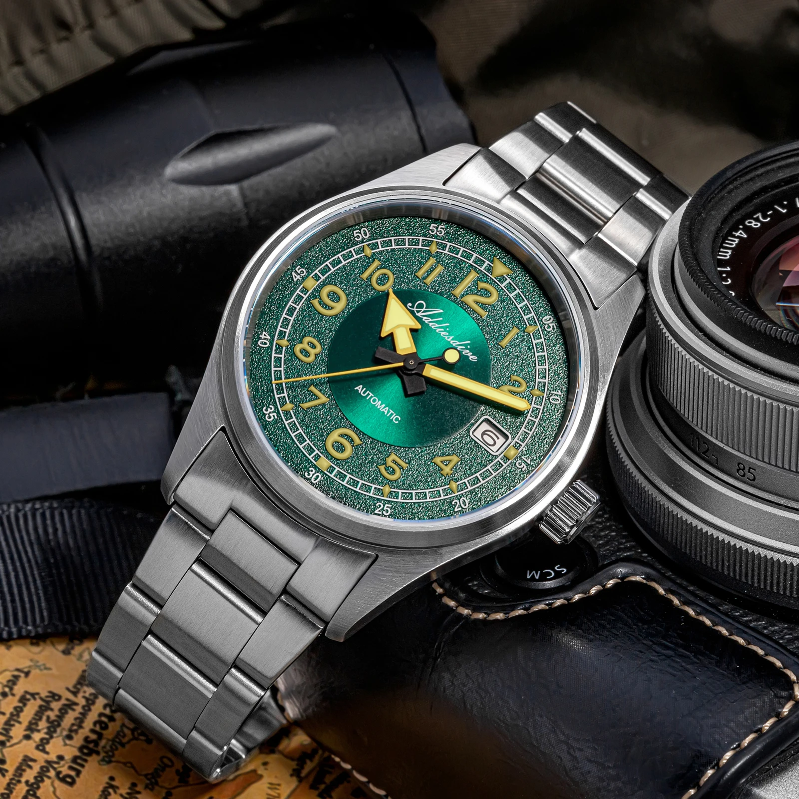 ADDIESDIVE Men Watch 39mm NH35 Mechanical Luxury Sapphire Stainless Steel Date Luminous 200m Waterproof Dive WristWatch
ADDIESDIVE Men Watch 39mm NH35 Mechanical Luxury Sapphire Stainless Steel Date Luminous 200m Waterproof Dive WristWatch