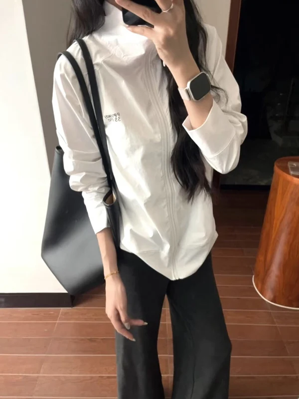 Korean Style White Stand Collar Lightweight UV Protection Women's Summer 2026 New Cool Feeling Open Cardigan Sunscreen Coat
Korean Style White Stand Collar Lightweight UV Protection Women's Summer 2026 New Cool Feeling Open Cardigan Sunscreen Coat