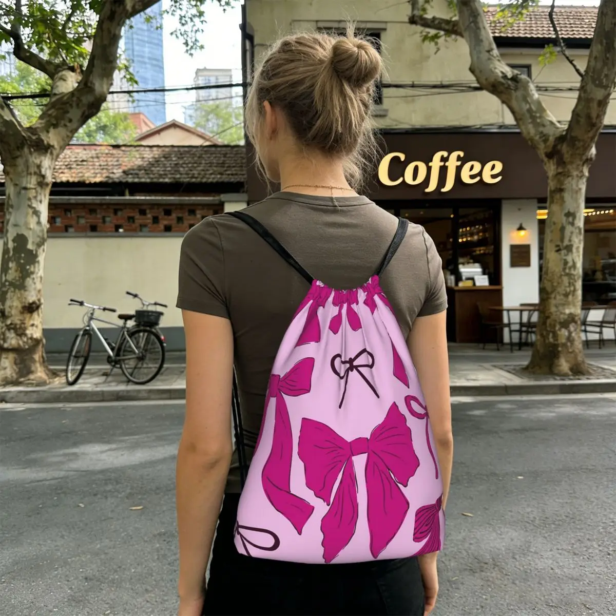 Various Pink Colorful Bow Tie Pattern Backpacks Portable Drawstring Bags Sports Bag Book Bags for Travel Students
Various Pink Colorful Bow Tie Pattern Backpacks Portable Drawstring Bags Sports Bag Book Bags for Travel Students