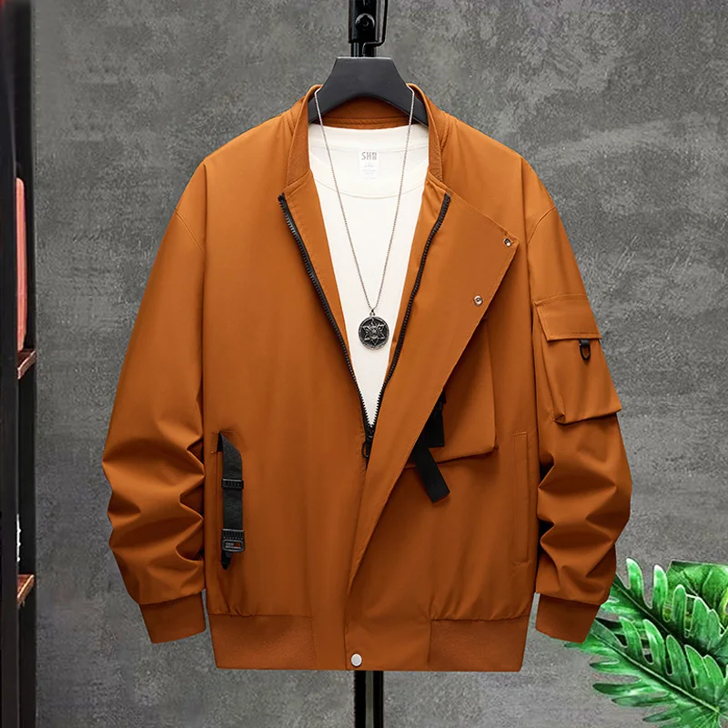 Spring and Autumn Trend Men's Handsome Solid Color Fashion Baseball Neck Jacket Plus Size Loose Casual Coat 9xl 155kg
Spring and Autumn Trend Men's Handsome Solid Color Fashion Baseball Neck Jacket Plus Size Loose Casual Coat 9xl 155kg