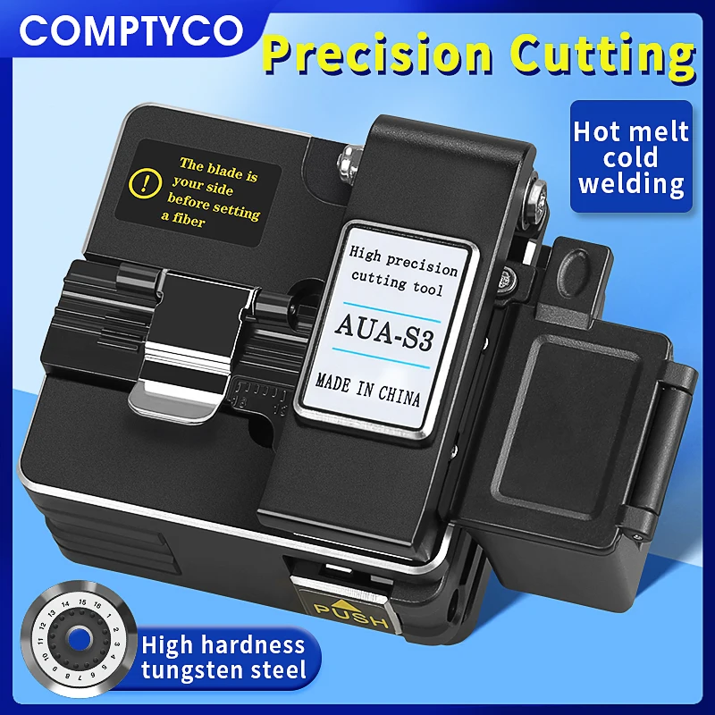 COMPTYCO AUA-S3/S2(Optional) Fiber Cleaver FTTH Cable Fiber Optic Cutting Knife Three-in-one clamp Cold welding and hot melting
COMPTYCO AUA-S3/S2(Optional) Fiber Cleaver FTTH Cable Fiber Optic Cutting Knife Three-in-one clamp Cold welding and hot melting