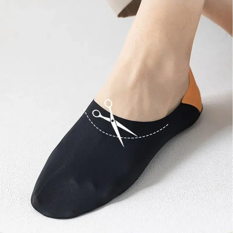 Men's Socks Summer Thin Clipable Cotton Sole Invisible Anti-Slip Ship's Socks Black Leisure Color Matching Low Tube Stockings
Men's Socks Summer Thin Clipable Cotton Sole Invisible Anti-Slip Ship's Socks Black Leisure Color Matching Low Tube Stockings