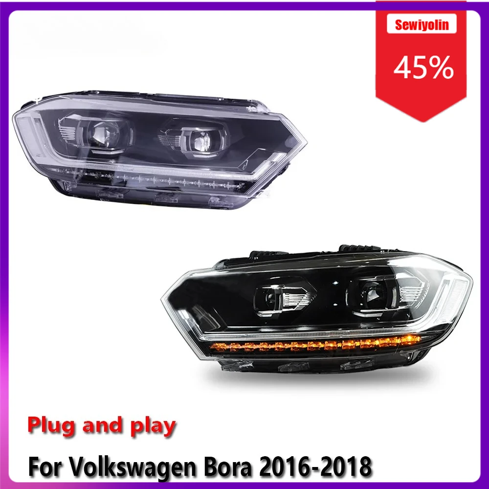 Sewiyolin Car LED Lamp Headlight Assemblies For Volkswagen Bora 2016-2018 Fog DRL Brake Turn Signal Lamp Plug And Play
Sewiyolin Car LED Lamp Headlight Assemblies For Volkswagen Bora 2016-2018 Fog DRL Brake Turn Signal Lamp Plug And Play