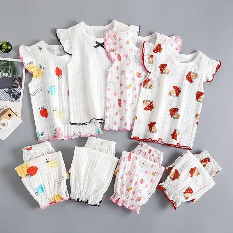 Summer Pajamas for Girls 2025 Children Sleepwear Cotton Kids Pijama Teenager Homewear Shirt+pants 2pcs/set Clothes Pyjama
Summer Pajamas for Girls 2025 Children Sleepwear Cotton Kids Pijama Teenager Homewear Shirt+pants 2pcs/set Clothes Pyjama