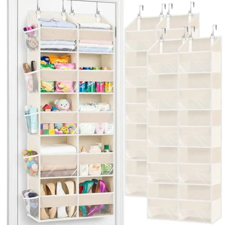 2 Pack Over the Door Organizer 5 Tiers, Extra Large Behind Door Storage of 10 Compartments, 80 lbs Weight Capacity Over Door Or
2 Pack Over the Door Organizer 5 Tiers, Extra Large Behind Door Storage of 10 Compartments, 80 lbs Weight Capacity Over Door Or