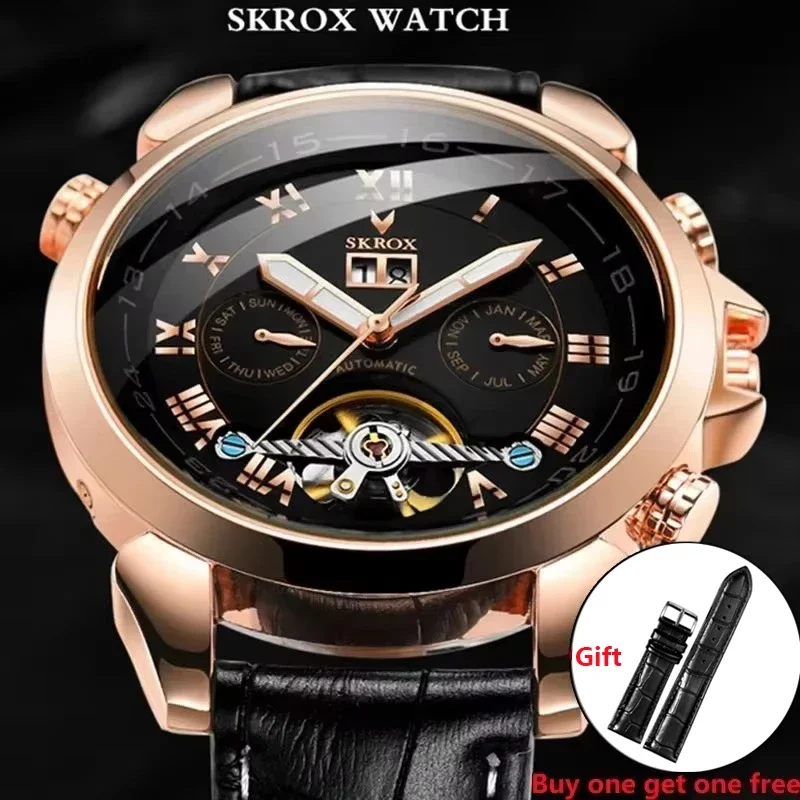 Luxury Designer High Quality Multifunctional Tourbillon Automatic Movement Man Wristwatches Military Mechanical Men's Clock Gift
Luxury Designer High Quality Multifunctional Tourbillon Automatic Movement Man Wristwatches Military Mechanical Men's Clock Gift