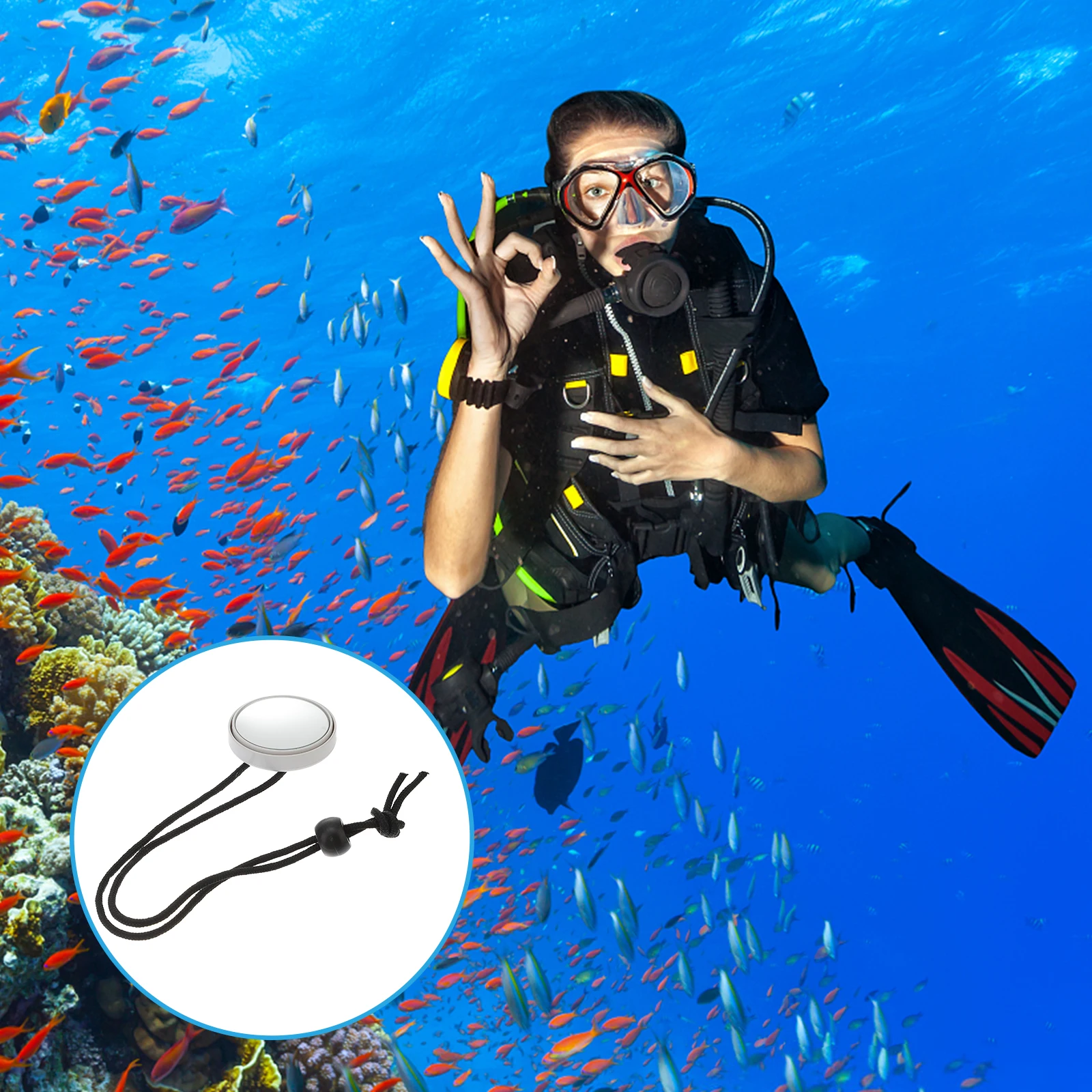 1Pc Multi-Purpose Diving Rearview Mirror 360 Degree Adjustable for Safe Scuba Diving Experience
1Pc Multi-Purpose Diving Rearview Mirror 360 Degree Adjustable for Safe Scuba Diving Experience