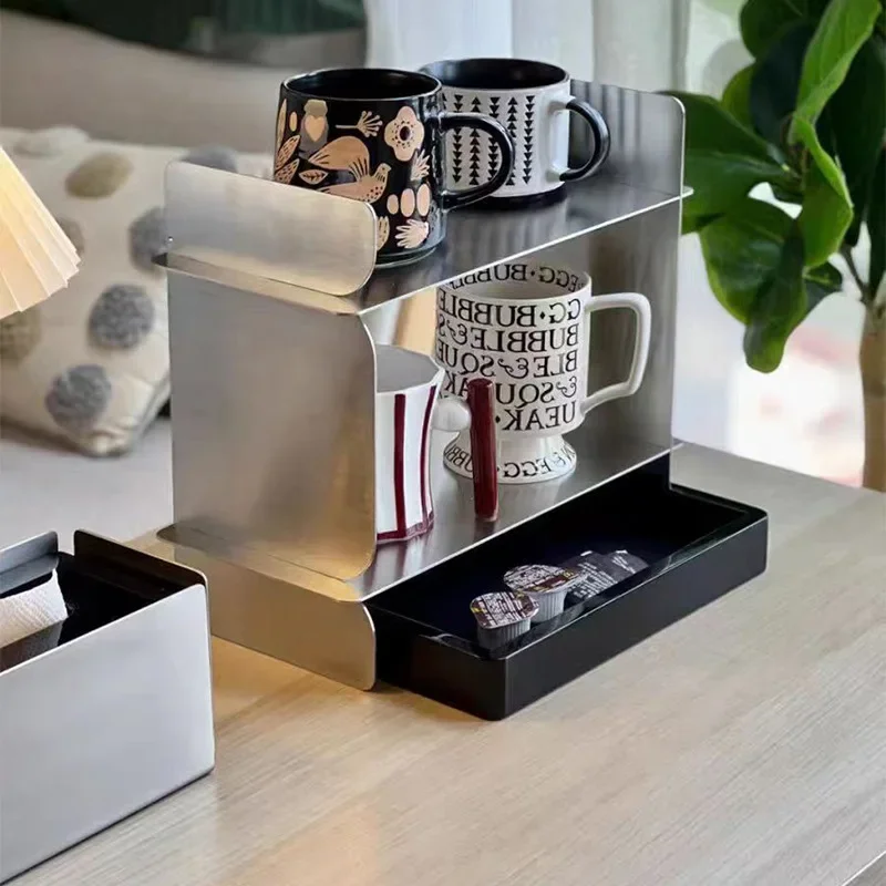 Coffee Cup Storage Display Stand Stainless Steel Retro Bath Bedroom Cosmetics Organization Rack Luxury Creative Home Accessories
Coffee Cup Storage Display Stand Stainless Steel Retro Bath Bedroom Cosmetics Organization Rack Luxury Creative Home Accessories