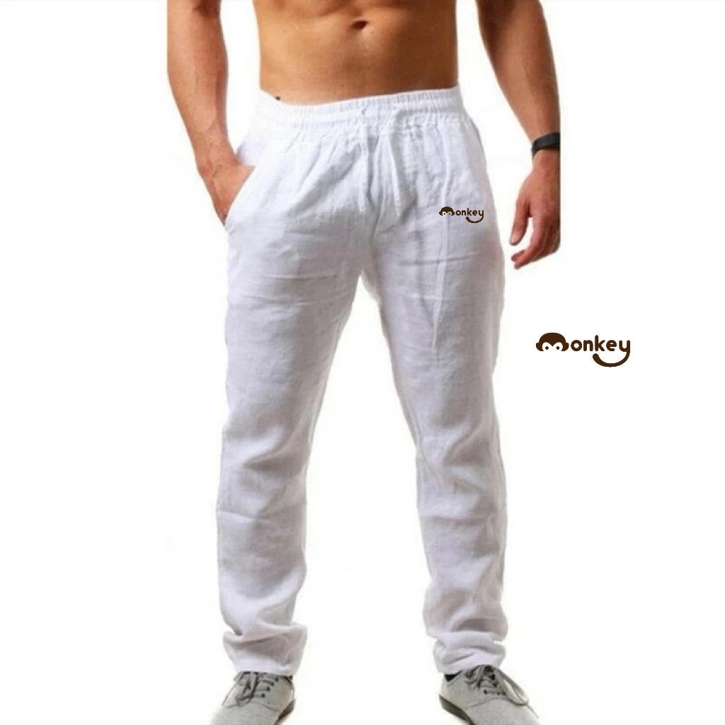Pantalones de lino y algodón para hombre, novedad de otoño, pantalones de lino transpirables de Color sólido, ropa de calle depo
Pantalones de lino y algodón para hombre, novedad de otoño, pantalones de lino transpirables de Color sólido, ropa de calle depo