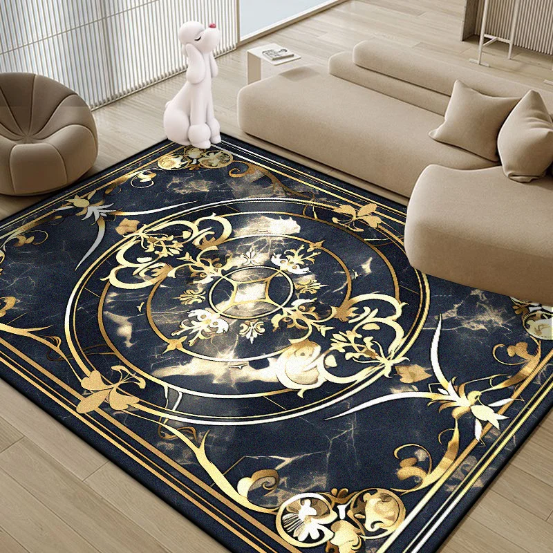 European Style Antiskid Carpet Living Room Big Size Golden Border Room Luxury Decor Rug Entrance Door Mat Easy Cleaning Washable
European Style Antiskid Carpet Living Room Big Size Golden Border Room Luxury Decor Rug Entrance Door Mat Easy Cleaning Washable