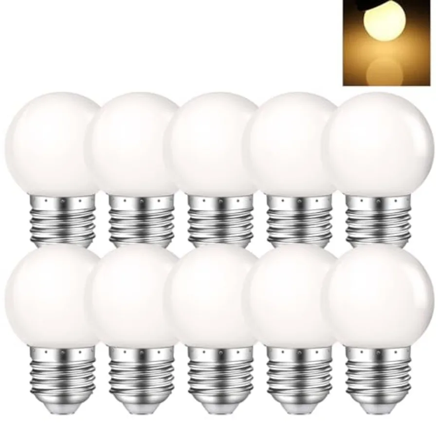 Night Light Bulbs, Small LED Night Light Bulb, 1W G14 G45 1W E26 2700K, Small Light Bulbs for Night Lights, Energy Saving, Equi
Night Light Bulbs, Small LED Night Light Bulb, 1W G14 G45 1W E26 2700K, Small Light Bulbs for Night Lights, Energy Saving, Equi