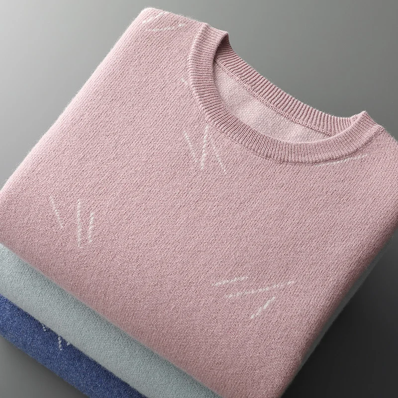 Autumn And Winter Cashmere Sweater Men's 100% Pure Wool O-Neck Long Sleeve Sweater Warm Pullover Knitted Bottomin
Autumn And Winter Cashmere Sweater Men's 100% Pure Wool O-Neck Long Sleeve Sweater Warm Pullover Knitted Bottomin
