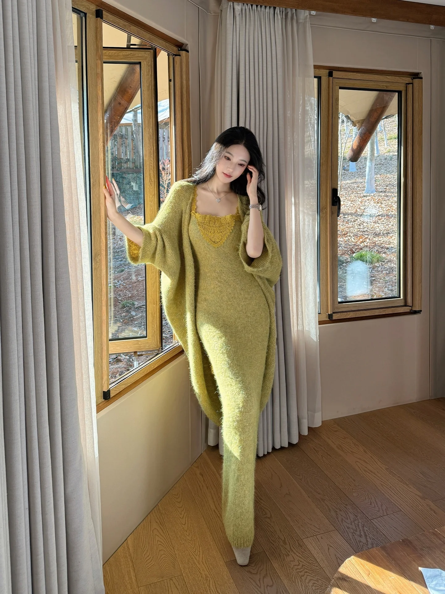 Женский свободный свитер-кардиган ALIN из плотной вязки с поясом, удобный на каждый день, из нейлоновой смеси
Женский свободный свитер-кардиган ALIN из плотной вязки с поясом, удобный на каждый день, из нейлоновой смеси