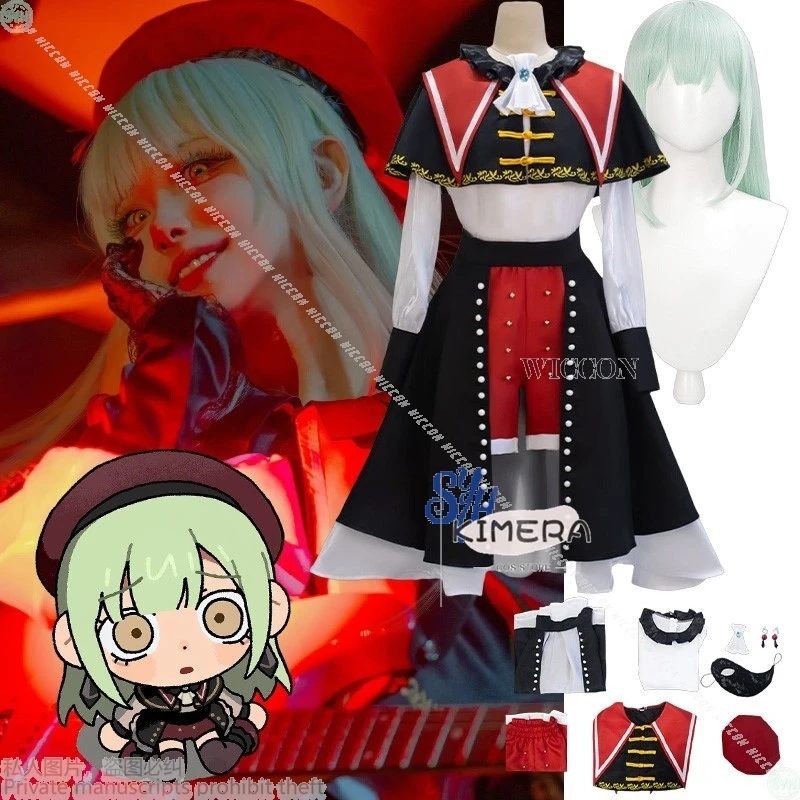 Аниме BanG Dream! Ave Mujica Косплей Wakaba Mutsumi Goth Lolita Jirai Kei платье для девочек Y2K костюм маска серьги парик комплект Хэллоуин
Аниме BanG Dream! Ave Mujica Косплей Wakaba Mutsumi Goth Lolita Jirai Kei платье для девочек Y2K костюм маска серьги парик комплект Хэллоуин