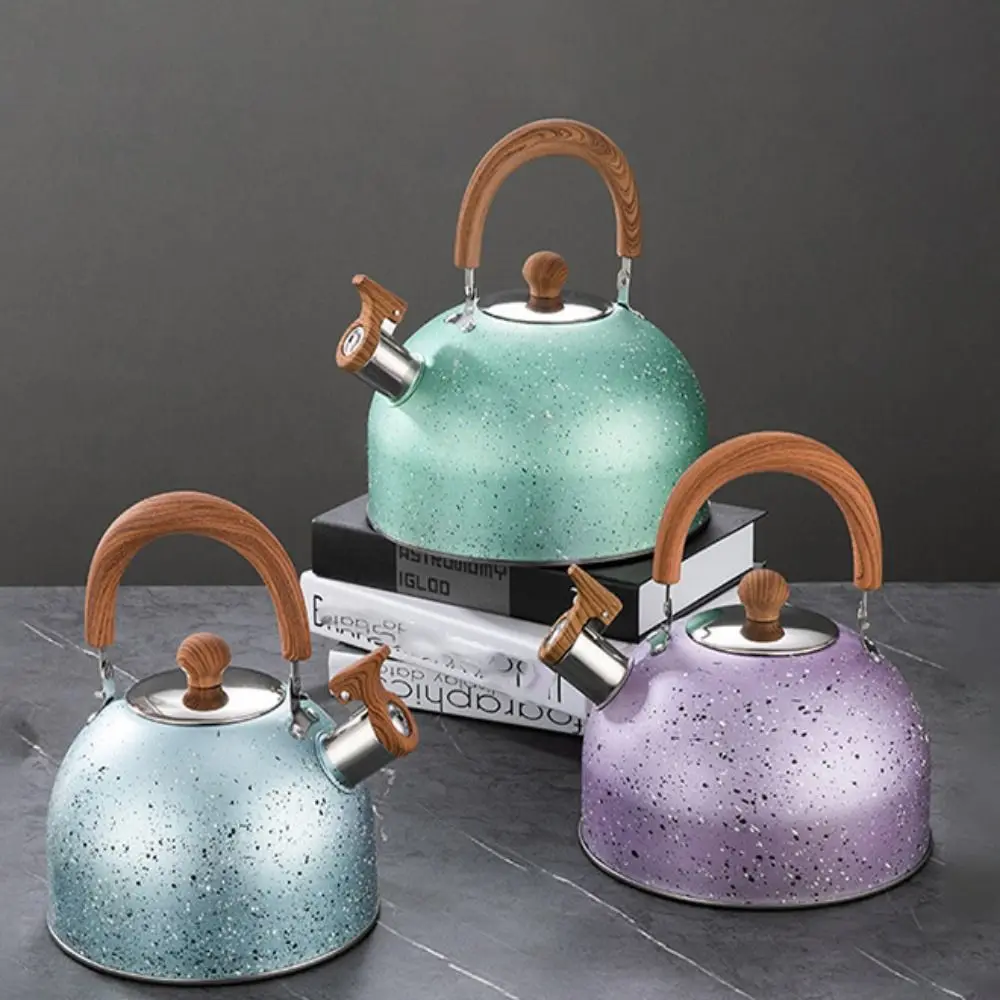 2/3L Star Point Whistle Kettle Stainless Steel Flat Bottom Stove Water Kettle Wood Pattern Handle Large Capacity Teapot
2/3L Star Point Whistle Kettle Stainless Steel Flat Bottom Stove Water Kettle Wood Pattern Handle Large Capacity Teapot