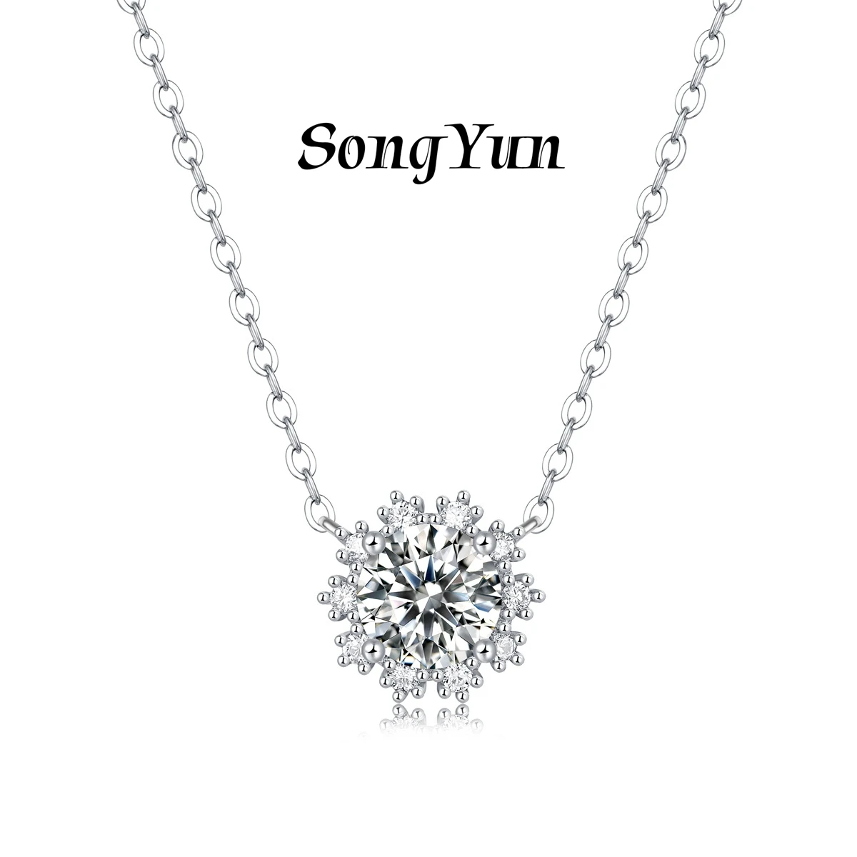 SONGYUN Brand Jewelry 925 Sterling Silver Necklace Moissanite Diamond Halo Daily Wear Women Real Gold Plated SYT Patent Pendant
SONGYUN Brand Jewelry 925 Sterling Silver Necklace Moissanite Diamond Halo Daily Wear Women Real Gold Plated SYT Patent Pendant
