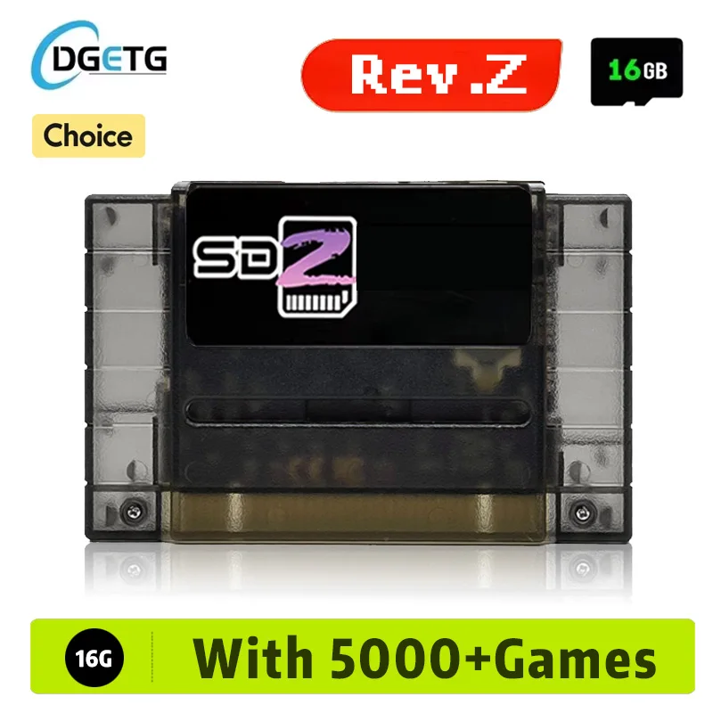 New Rev.Z Version SD2 SFC SNES 5000 in 1 Game Cartridge for Super Famicom US 16 bit Game Console Free 16G TF Card Accessories
New Rev.Z Version SD2 SFC SNES 5000 in 1 Game Cartridge for Super Famicom US 16 bit Game Console Free 16G TF Card Accessories