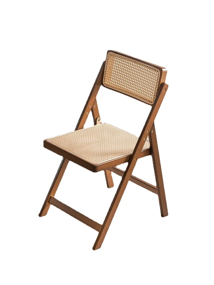 ZZYY Rattan Chair Household Folding Chair Bamboo Solid Wood Stool Dining Chair with Backrest 
ZZYY Rattan Chair Household Folding Chair Bamboo Solid Wood Stool Dining Chair with Backrest