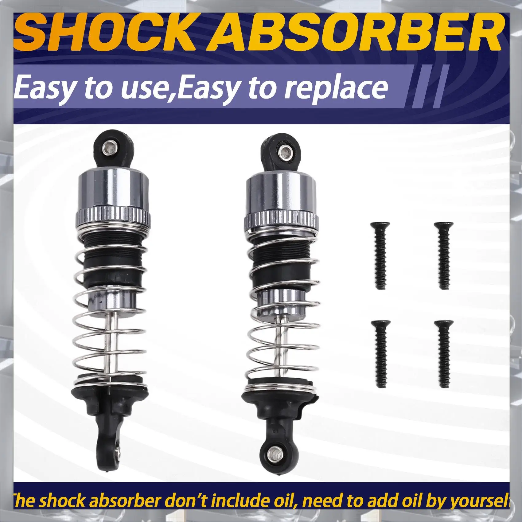 A84F-2Pcs Oil Metal Shock-Absorber Damper For HBX 16889 16889A 16890 16890A SG1601 SG1602 1/16 RC Car Upgrade Parts
A84F-2Pcs Oil Metal Shock-Absorber Damper For HBX 16889 16889A 16890 16890A SG1601 SG1602 1/16 RC Car Upgrade Parts