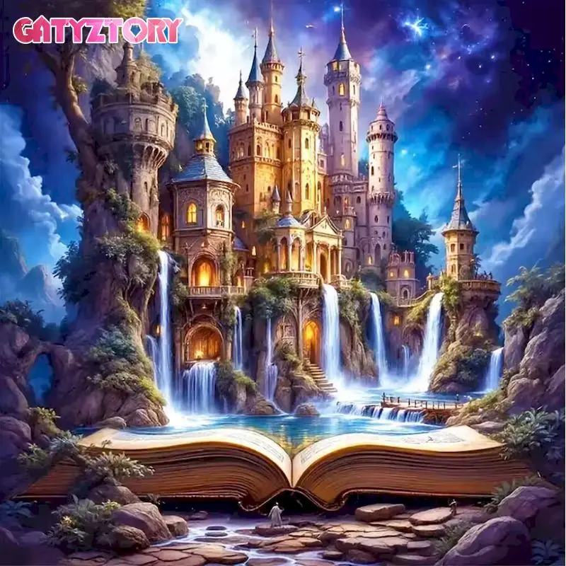 GATYZTORY House Diamond Mosaic Moon Castle Landscape DIY Cross Stitch River Painting Bridge Acrylic Craft Supplies Unique Gift
GATYZTORY House Diamond Mosaic Moon Castle Landscape DIY Cross Stitch River Painting Bridge Acrylic Craft Supplies Unique Gift